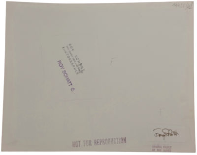 James Dean (from the Torn Sweater Series), 1954 - Reverse of Photo