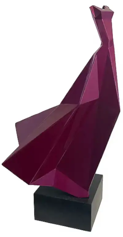 Anna Korver - Mauve Facet Dress Figure